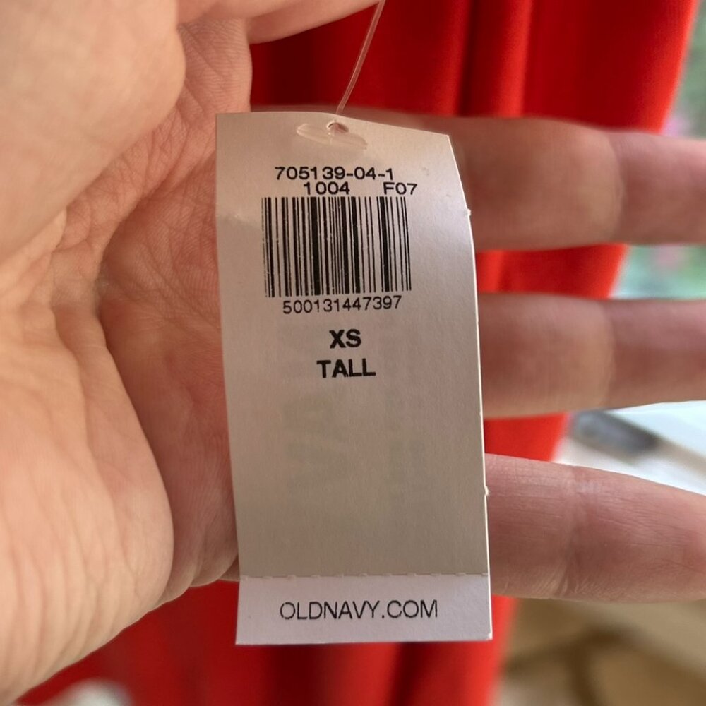 NWT Old Navy Tall Orange Mini Sundress XS - Picture 7 of 11